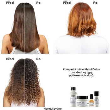 Serie Expert Metal Detox Professional Concentrated Oil - Vyživujúci olej na vlasy proti lámavosti vlasov
